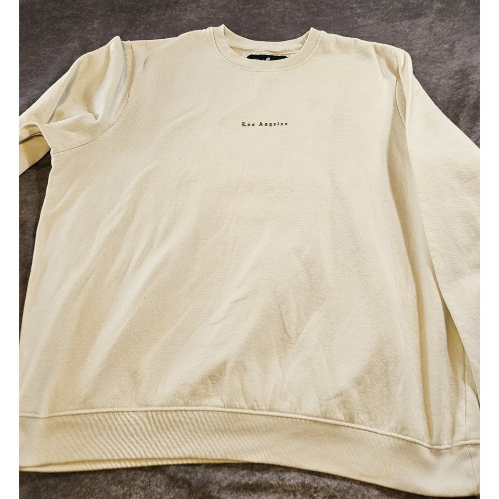 Blind Rooster Los Angeles Cream Crew Neck Sweatshirt Unisex SZ L